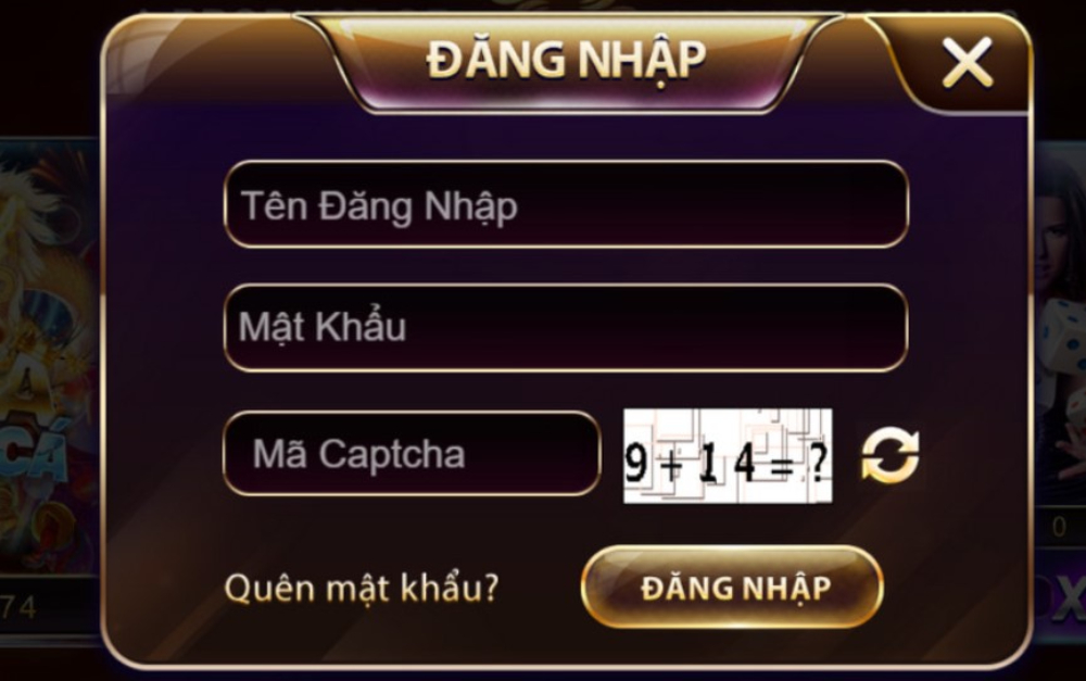 Đăng nhập Sunwin 1 Biểu mẫu thông tin khi đăng nhập Sunwin