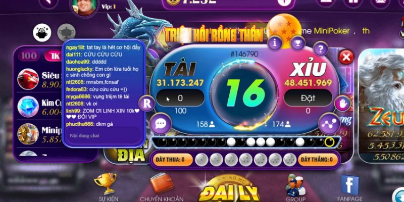Tài xỉu nổ hũ - Bí kíp chơi là trúng, jackpot liên tục 2 Giao diện trò chơi tài xỉu nổ hũ được thiết kế đẹp mắt