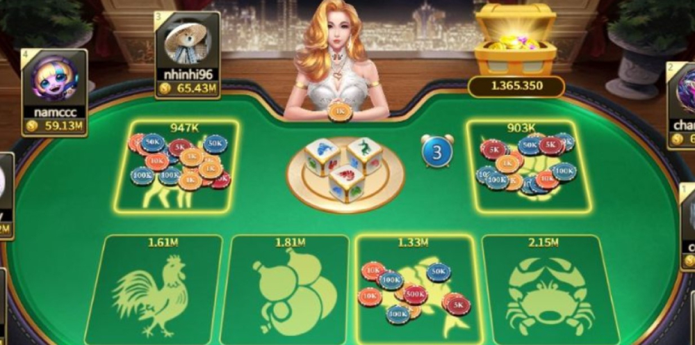 Bầu Cua Tôm Cá 1 Mỗi ván cược kéo dài 20s cho người chơi ra kèo