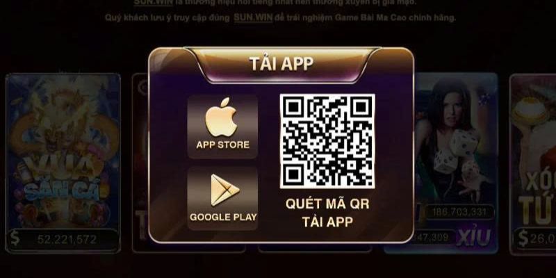 Cách tải game Sunwin về máy iPhone 2 Giao diện tải app Sunwin về Iphone