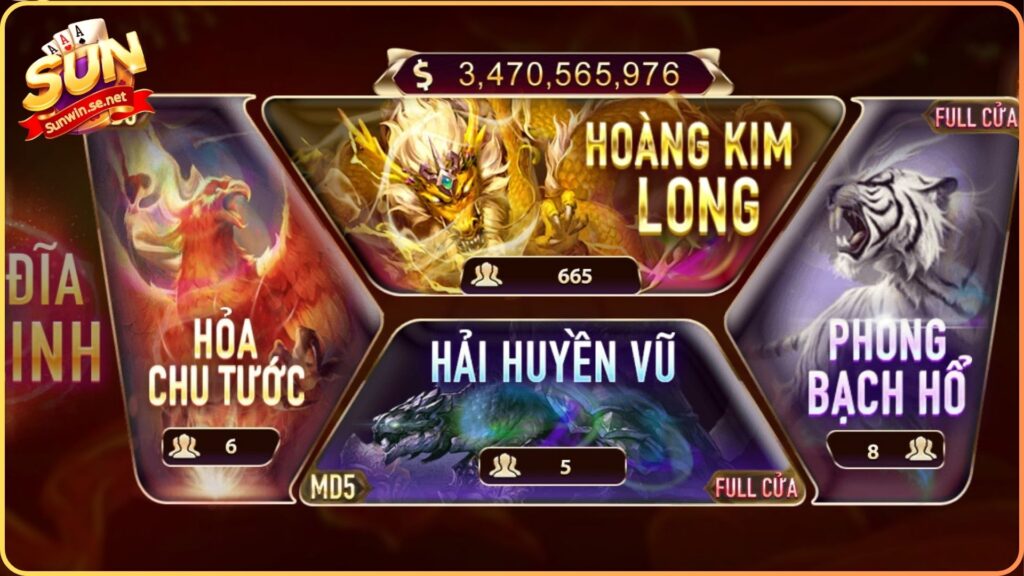 Xóc đĩa tứ linh